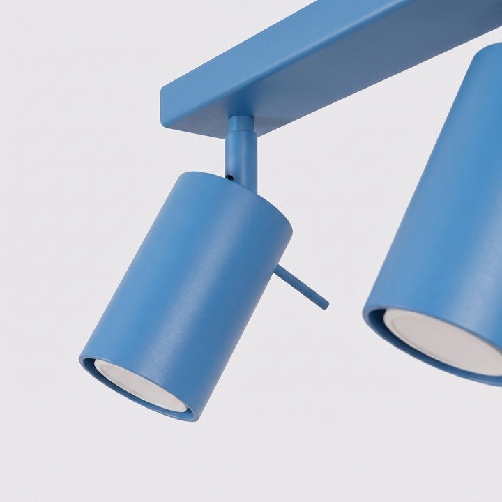 Loftlampe RING 6L azurblå