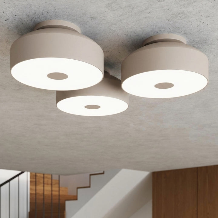 Loftlampe OMIQ gråbrun