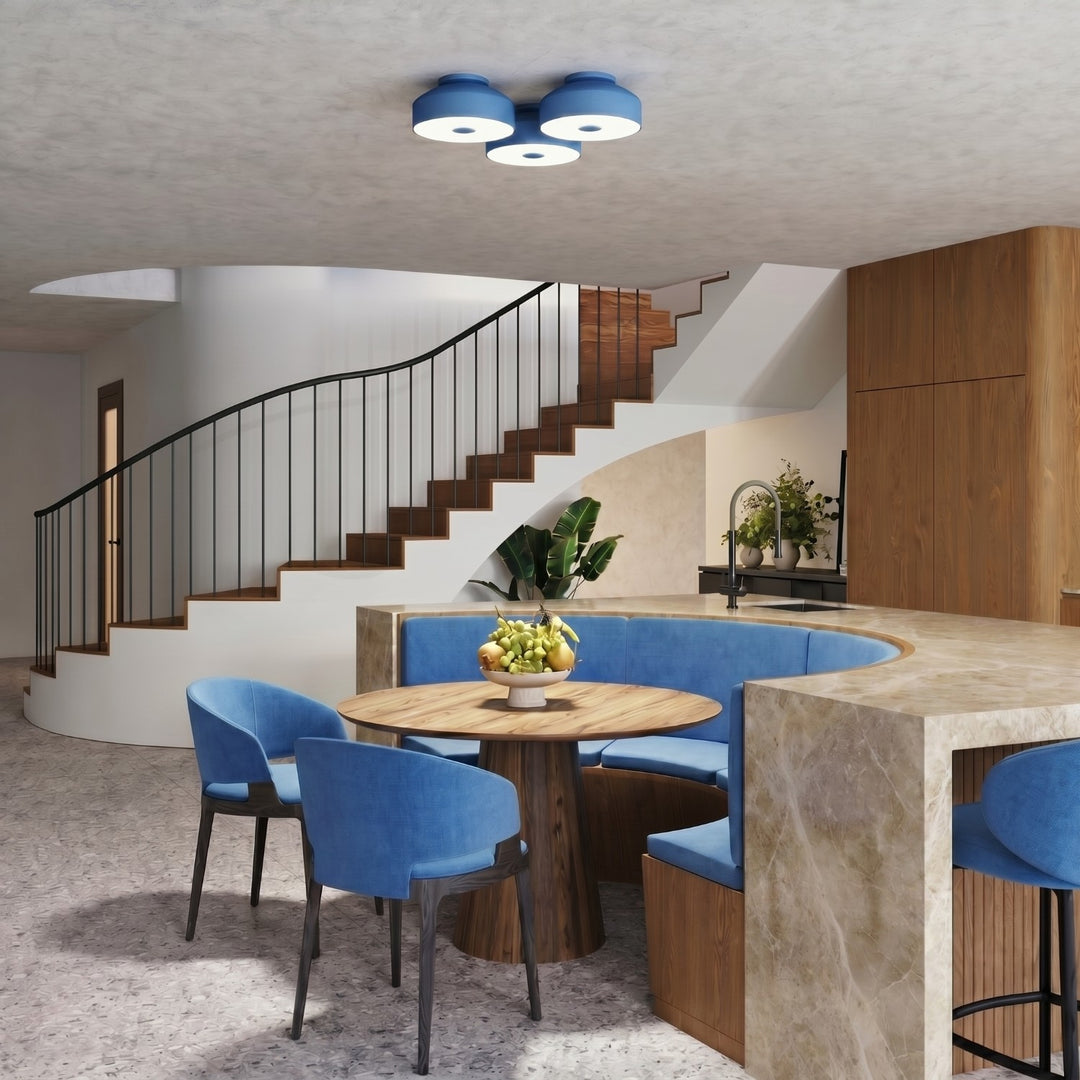 Loftlampe OMIQ azurblå