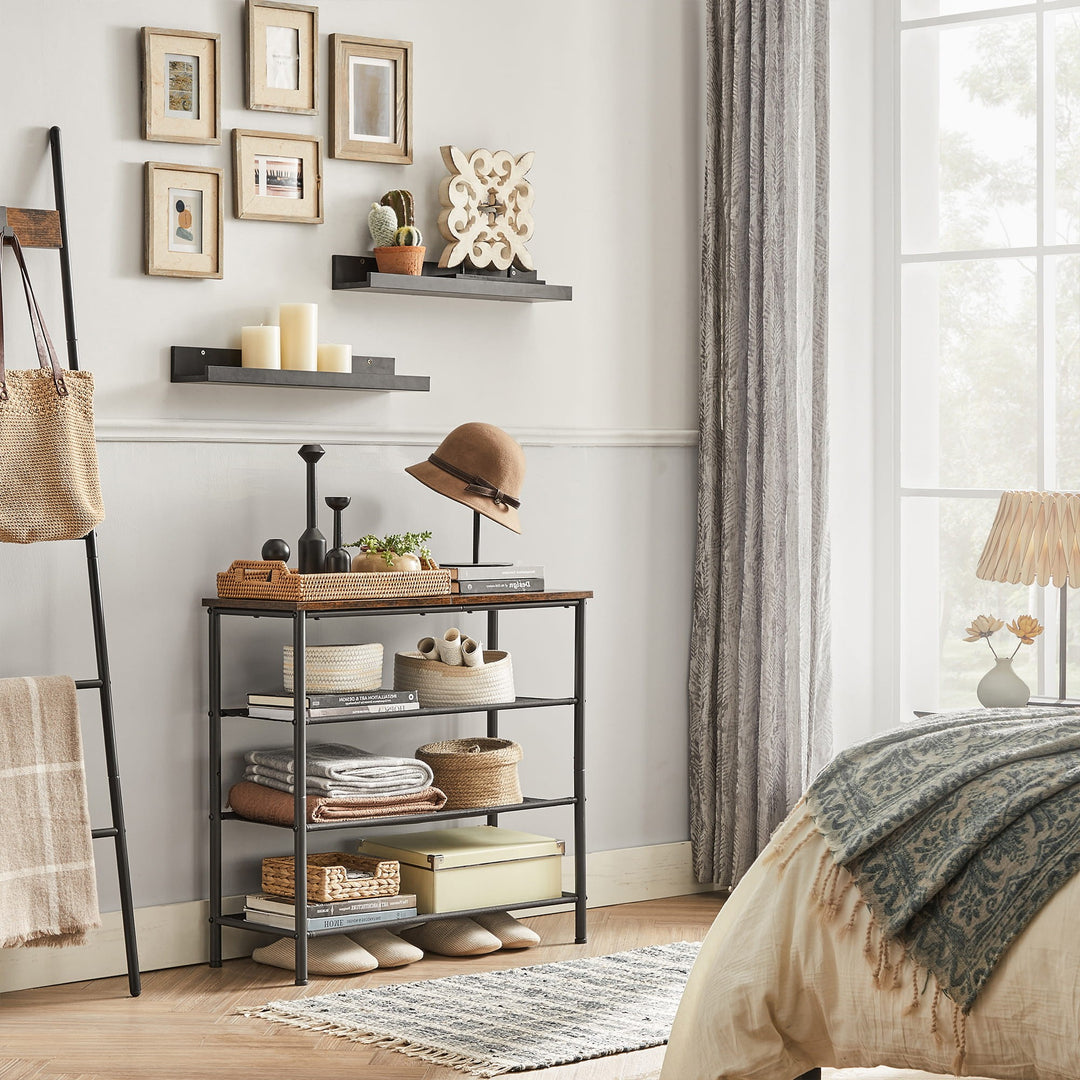 Industriel skoreol med topplade – stil og funktion