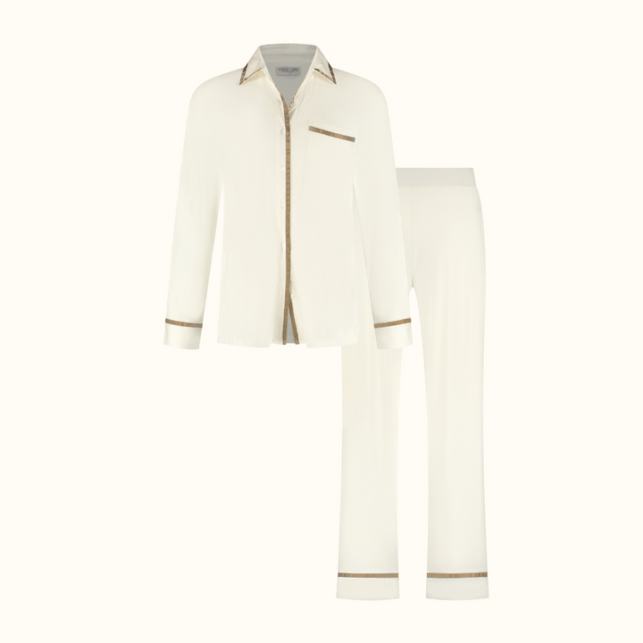 TENCEL™ Pyjamassæt Lang Dames Off White