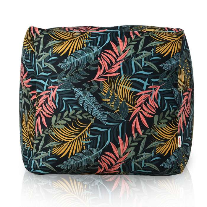 Square Cube Ottoman - Premium Printed Fabric