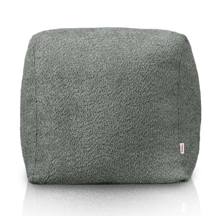 Square Cube Ottoman - Teddy Boucle