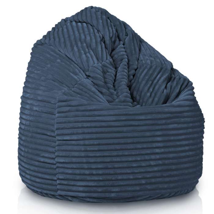 Giant Adult Bean Bag Chair XXL - Jumbo Corduroy Royal