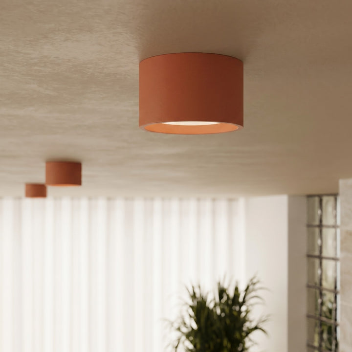 Loftlampe MODO 2 rød okker Gx53