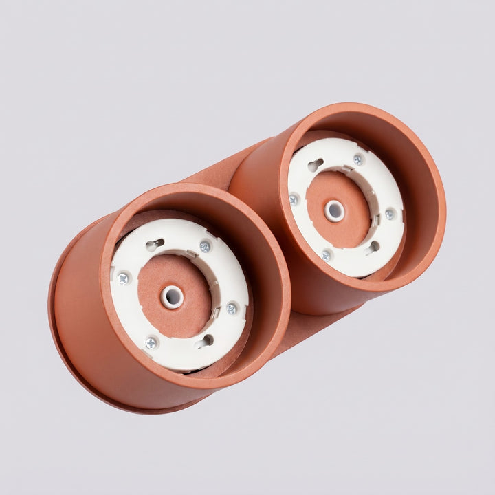 Loftlampe MODO 2 rød okker Gx53