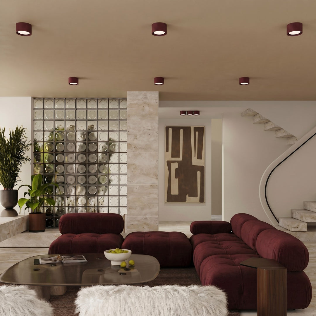 Loftlampe MODO 2 bordeaux Gx53