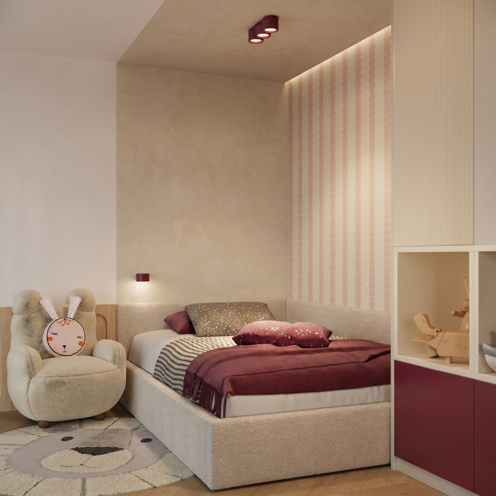 Loftlampe MODO 3 bordeaux Gx53