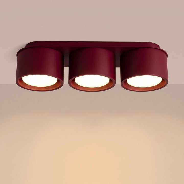 Loftlampe MODO 3 bordeaux Gx53