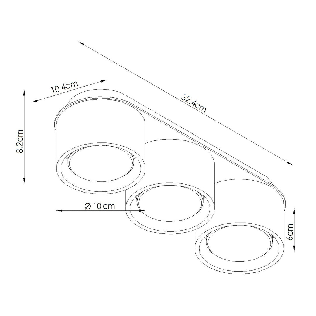 Loftlampe MODO 3 pink Gx53