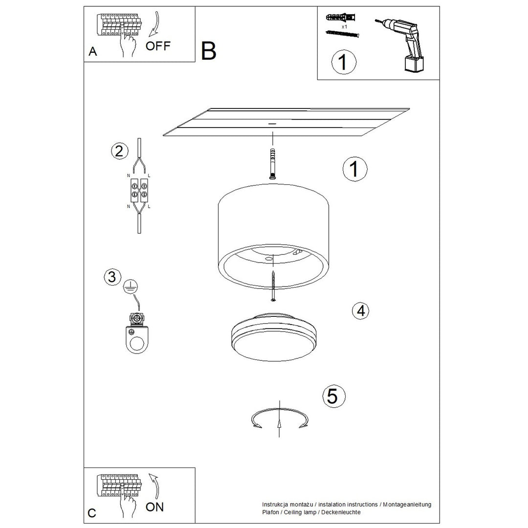 Loftlampe MODO 1 gul Gx53