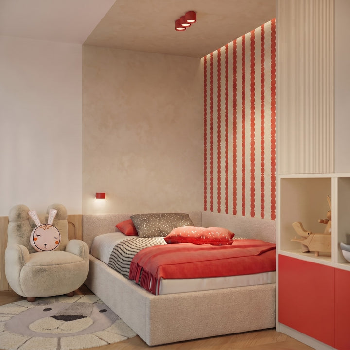Loftlampe MODO 3 rød Gx53