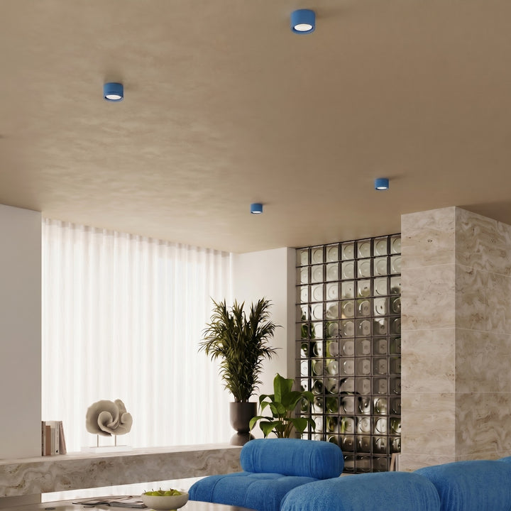 Loftlampe MODO 3 azurblå Gx53