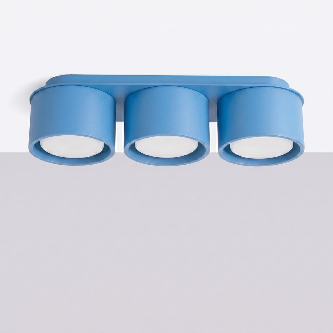 Loftlampe MODO 3 azurblå Gx53