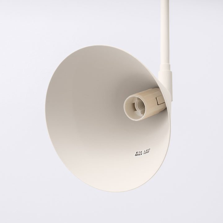 Væglampe NOX 1 beige med kontakt