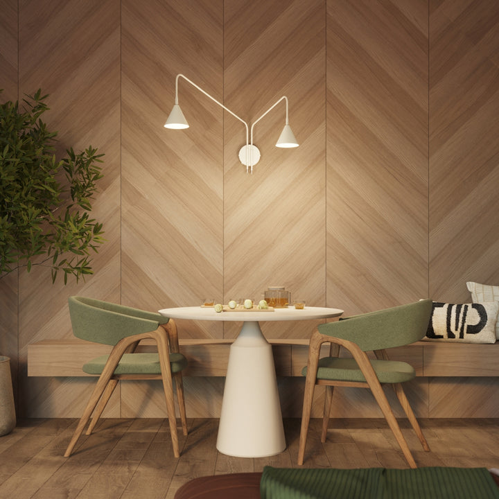 Væglampe NOX 2 beige med kontakt