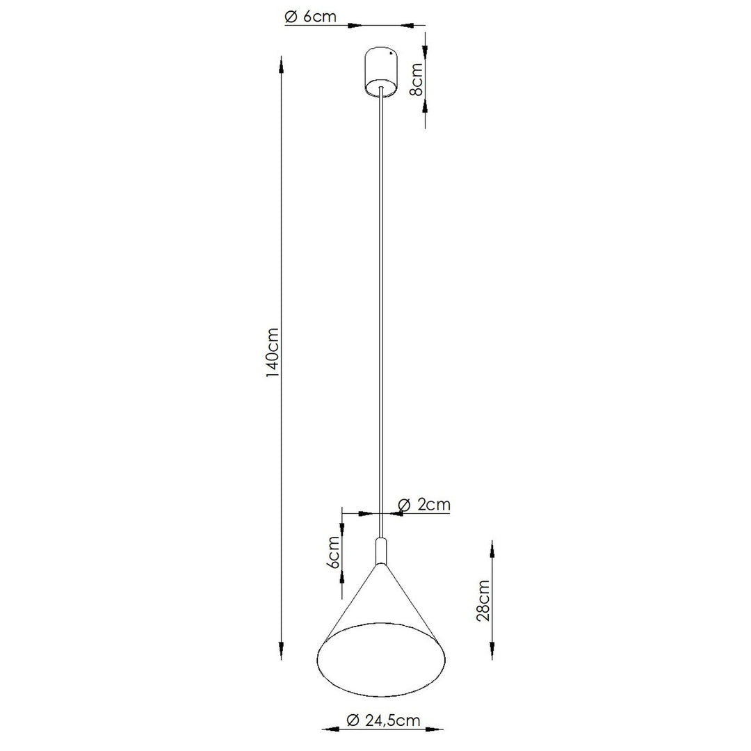 Pendel NOX 25 hvid