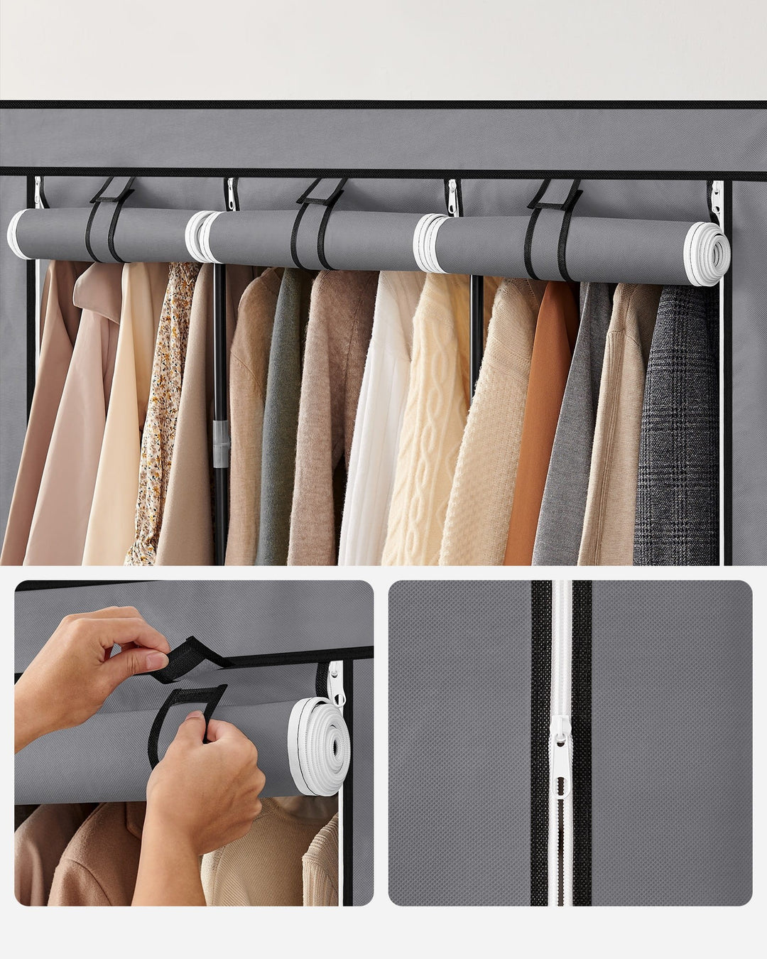 Praktisk tekstil garderobe – fleksibel opbevaring