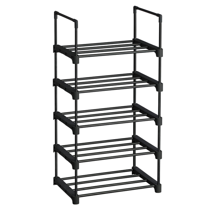 Skoreol i metal, 45 x 30 x 89,5 cm, sort