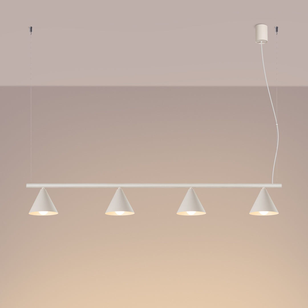 Lysekrone NOX 4L beige