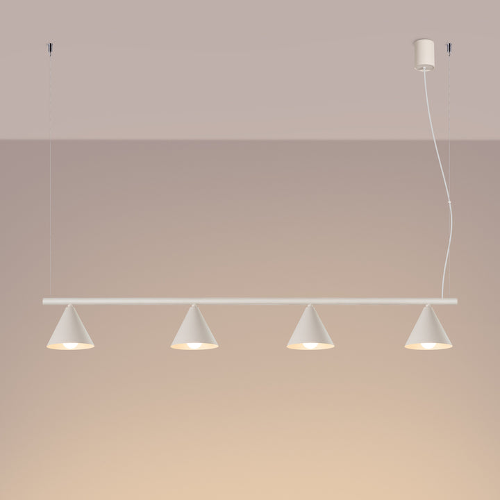 Lysekrone NOX 4L beige