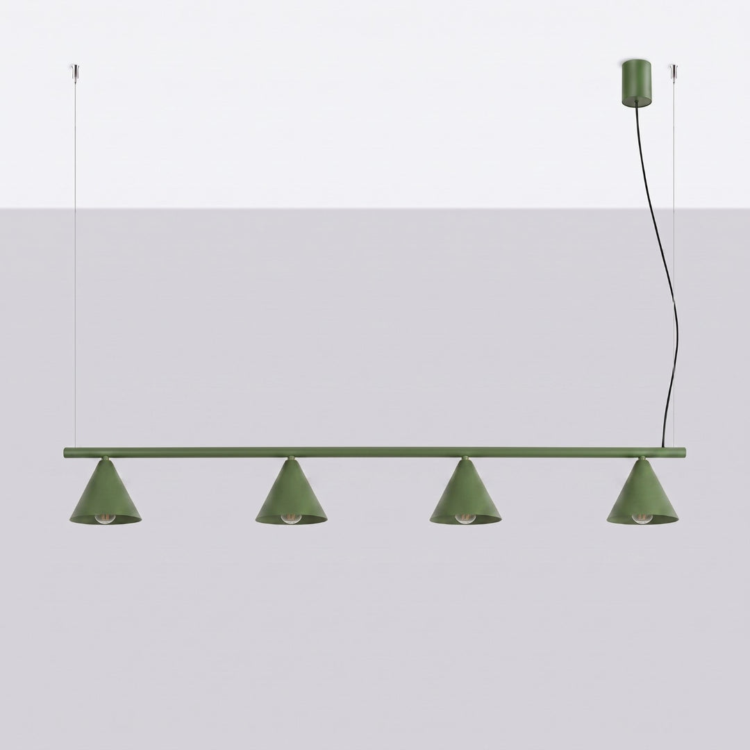 Lysekrone NOX 4L olivengrøn