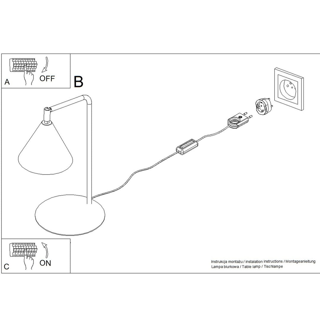 Bordlampe NOX hvid