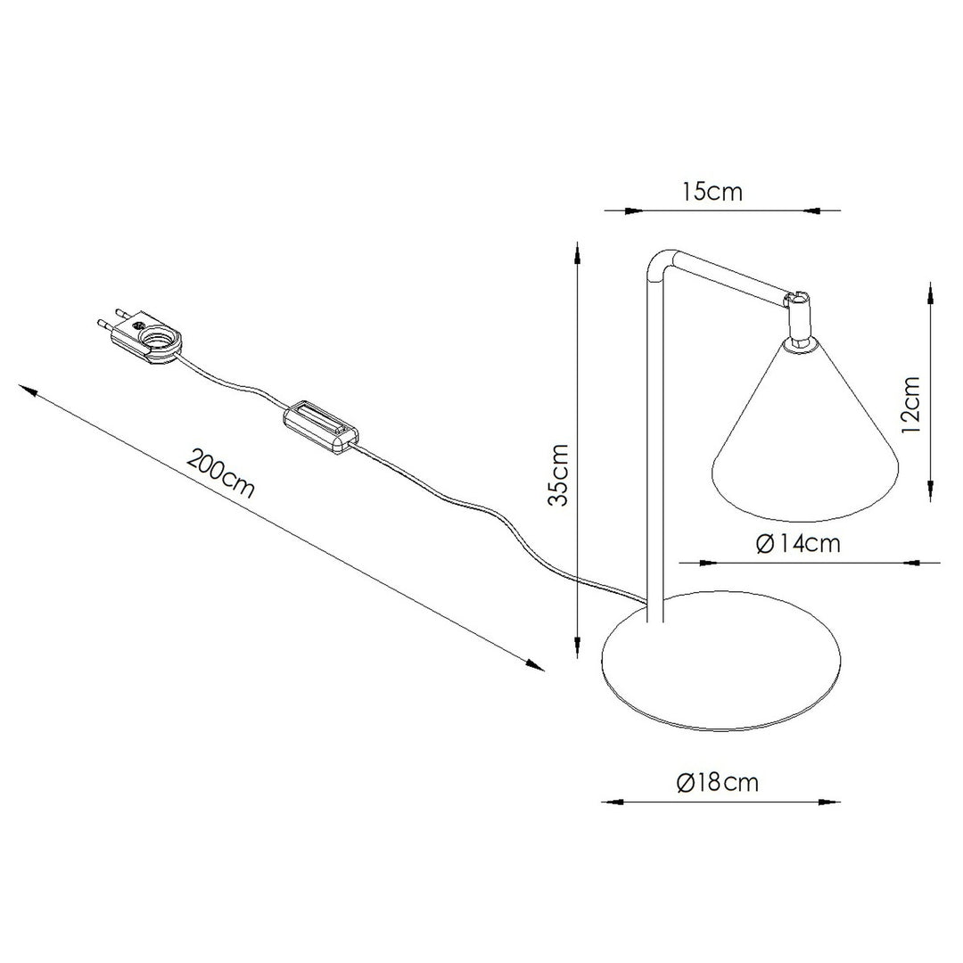 Bordlampe NOX beige