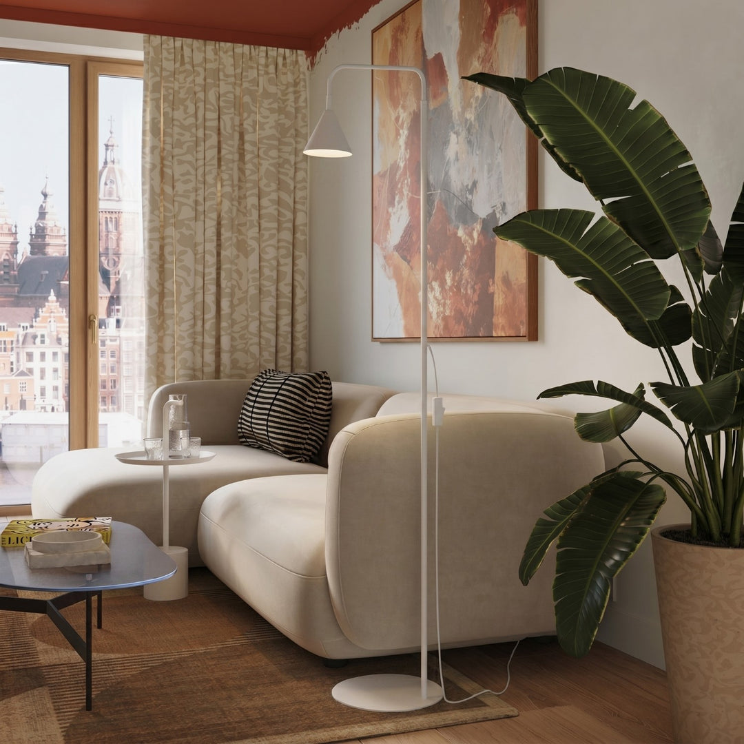 Gulvlampe NOX hvid
