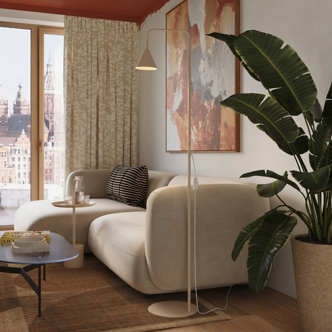 Gulvlampe NOX beige