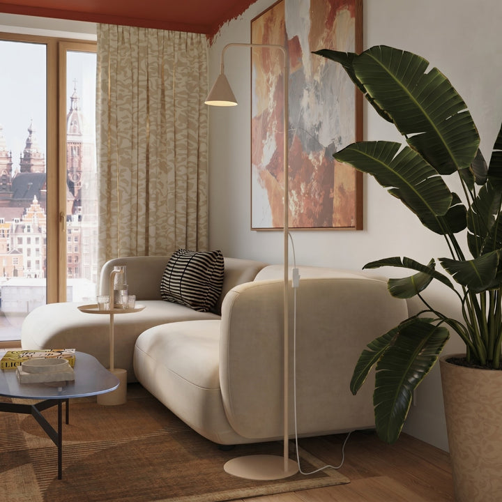 Gulvlampe NOX beige