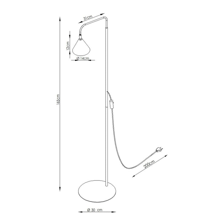 Gulvlampe NOX olivengrøn