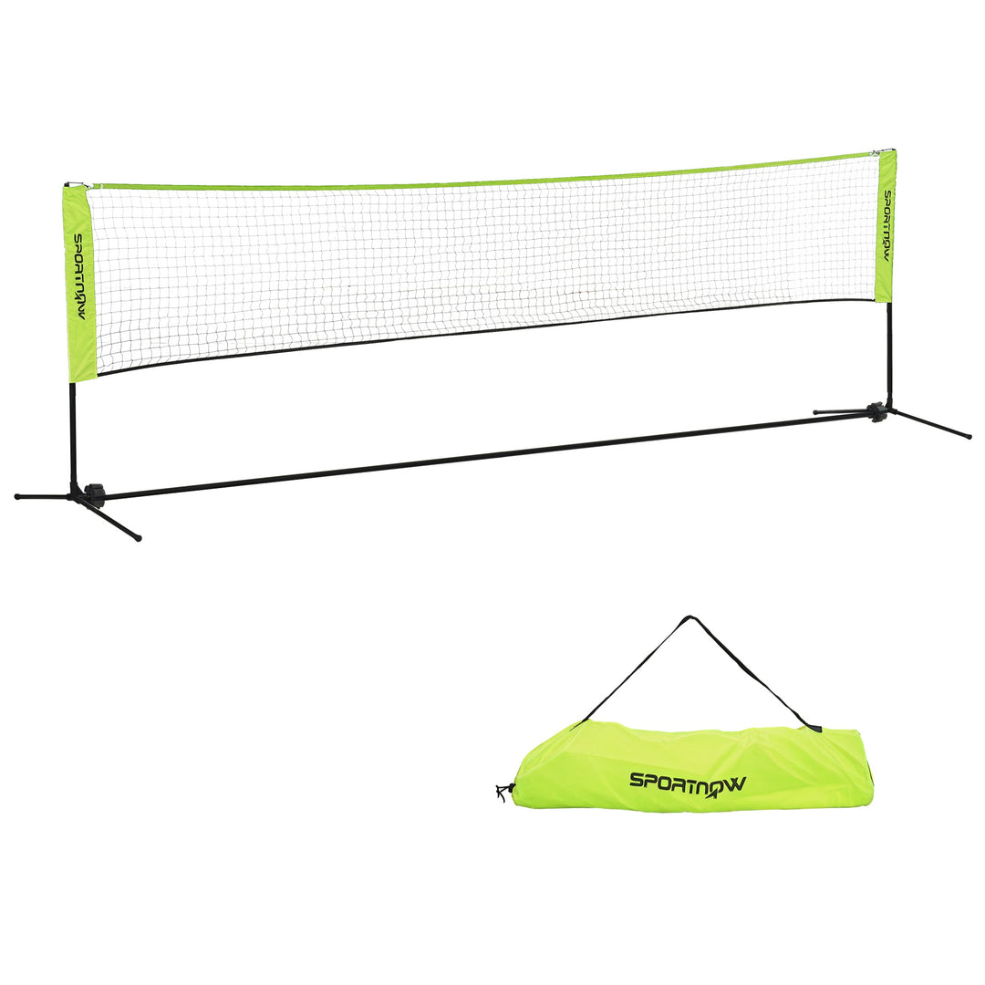 Badmintonnetsæt, foldbart volleyballnet 103/120/155H cm, gul