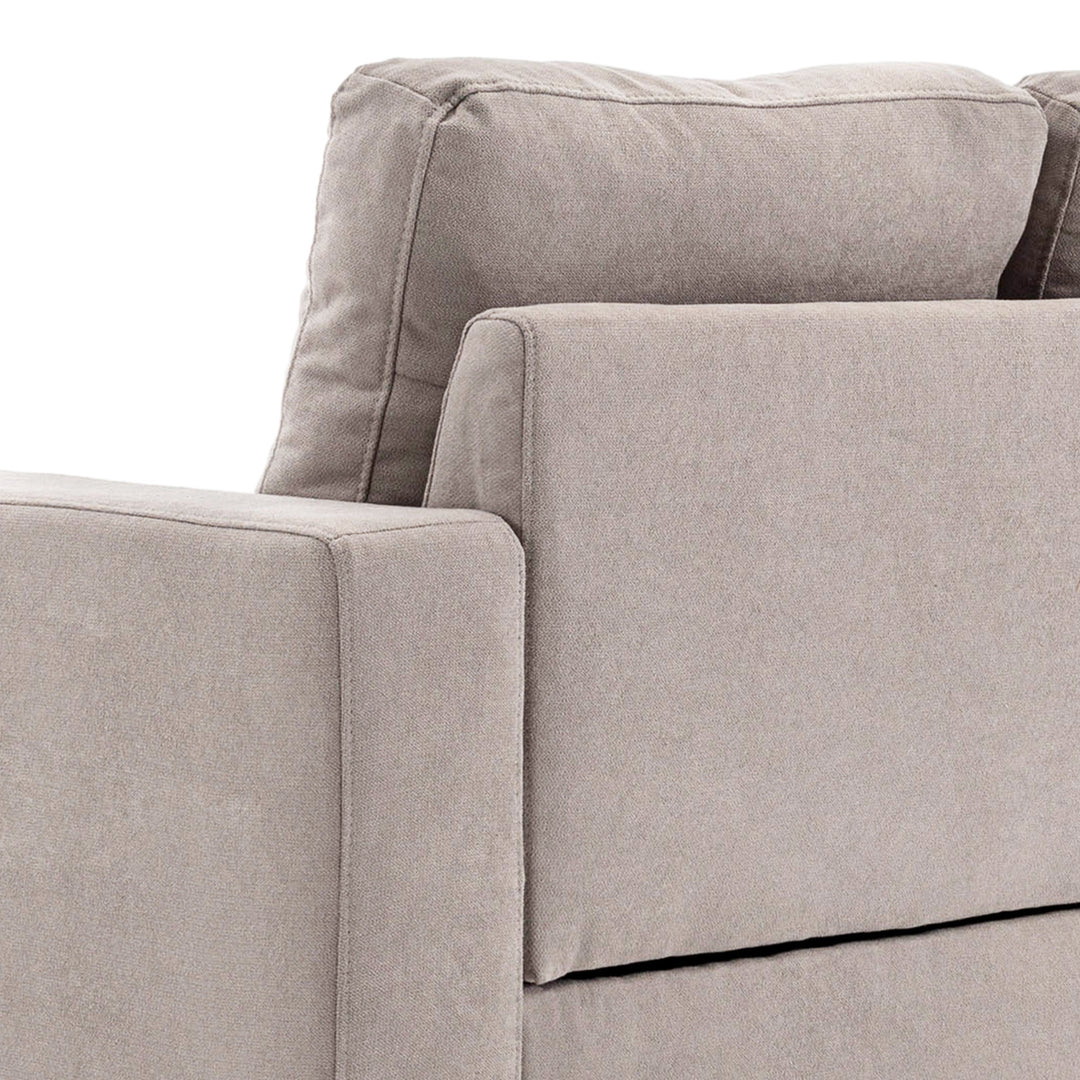 3-Personers hjørnesofa, linnedlook, vendbar chaiselong, 193 x 136 x 85 cm, lysegrå