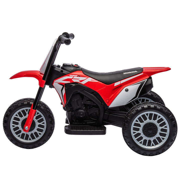Honda elektrisk børnemotorcykel, 3 km/t, lydeffekter, til 18-36 måneder, rød