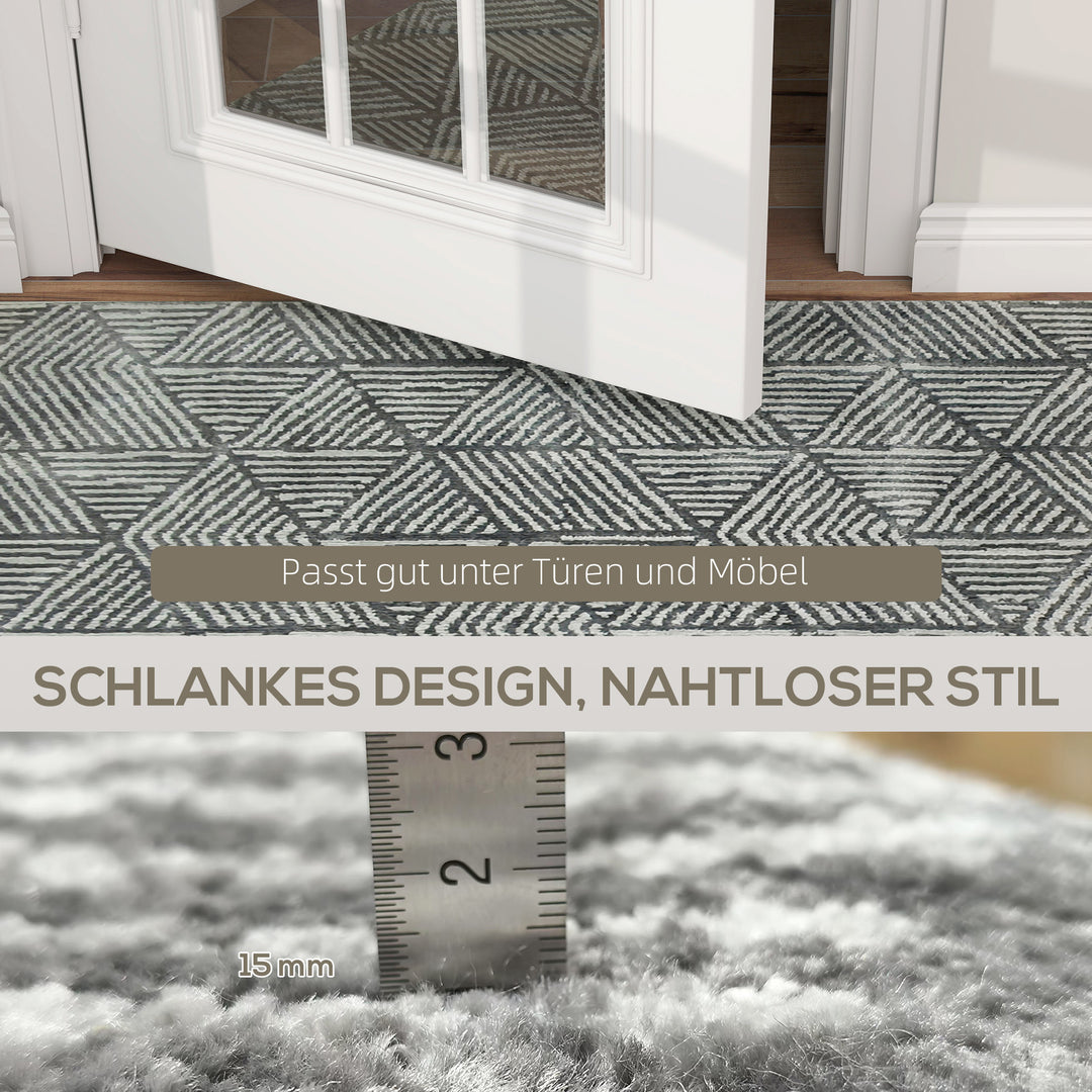 Tæppe stue tæppe i moderne stil, vaskbart tæppe 150 x 80 cm mørkegrå