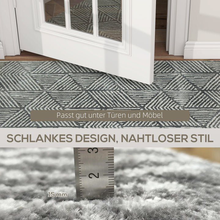 Tæppe stue tæppe i moderne stil, vaskbart tæppe 150 x 80 cm mørkegrå