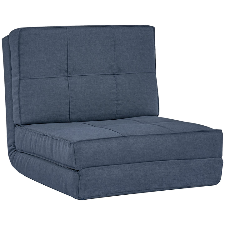 Gulvsofa klapstol sovestol gulvstol 5-personers justerbar klapstol sovesofa enkeltsofa blå 61 x 73 x 58 cm