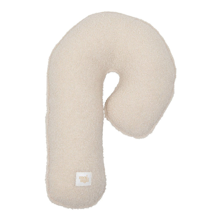 "White lamb" boucle, bomuld Patchwork Lillipop pude
