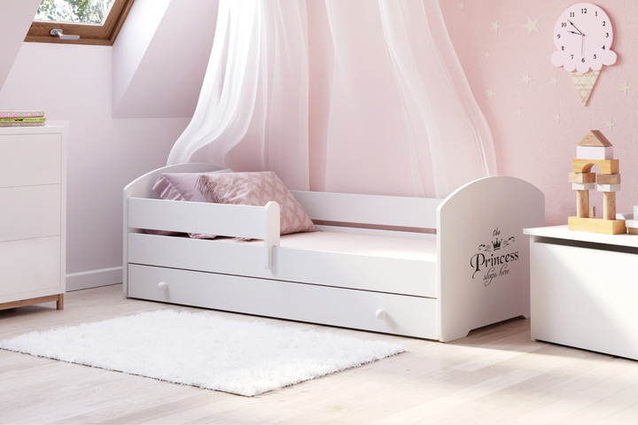 Børneseng Luk 160x80 med skuffe - Prinsesse