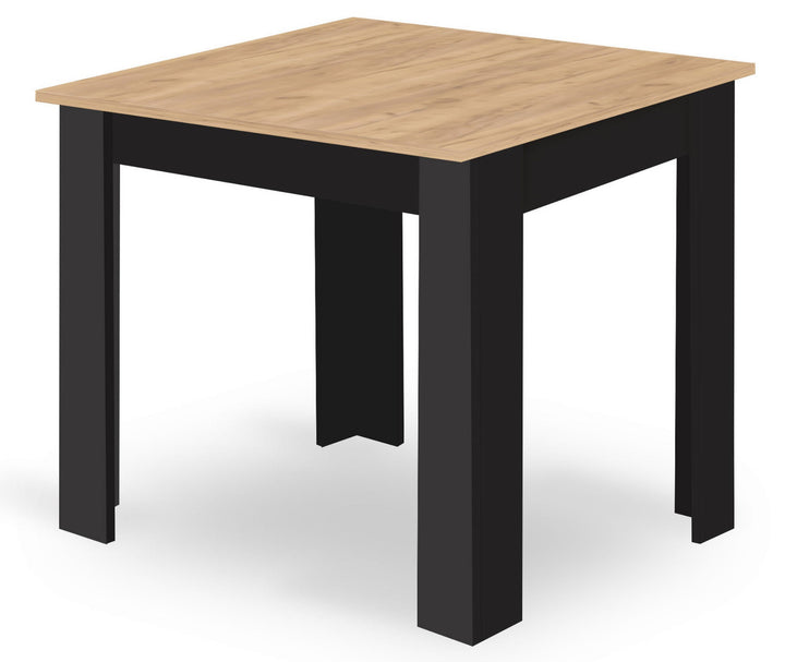 NP 80x80 Artisan bord, sorte ben