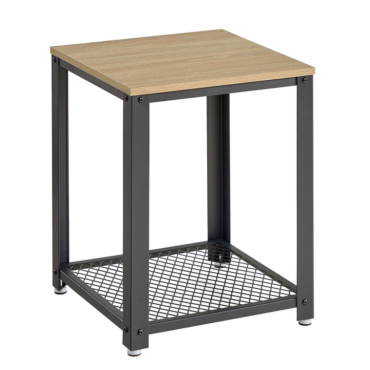 Sofabord / natbord i industriel stil, 45 x 45 x 55 cm