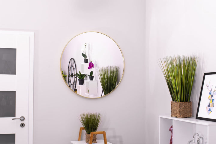60 cm spejl med guldramme