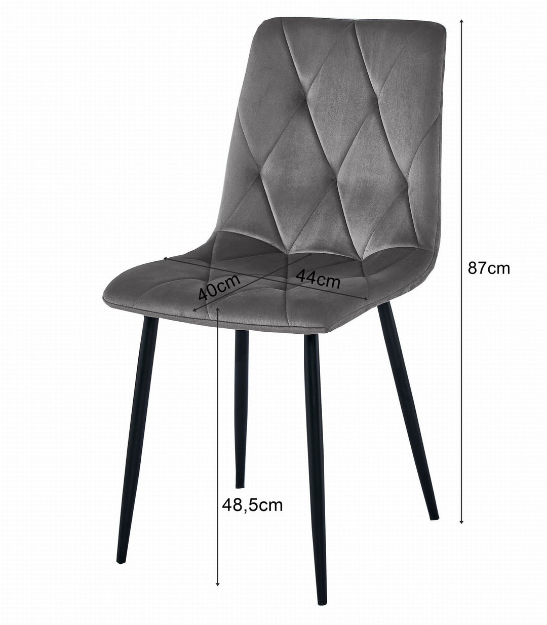 Sæt med NP bord 120x80cm Craft Sort + 4 LIBRA stole grå