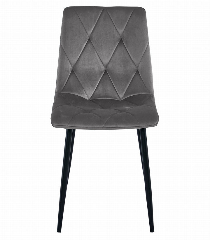 Sæt med NP bord 120x80cm Craft Sort + 4 LIBRA stole grå