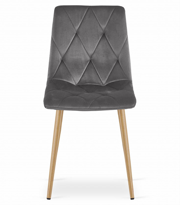 Sæt med NP bord 120x80cm Sonoma Oak + 4 grå LIBRA stole