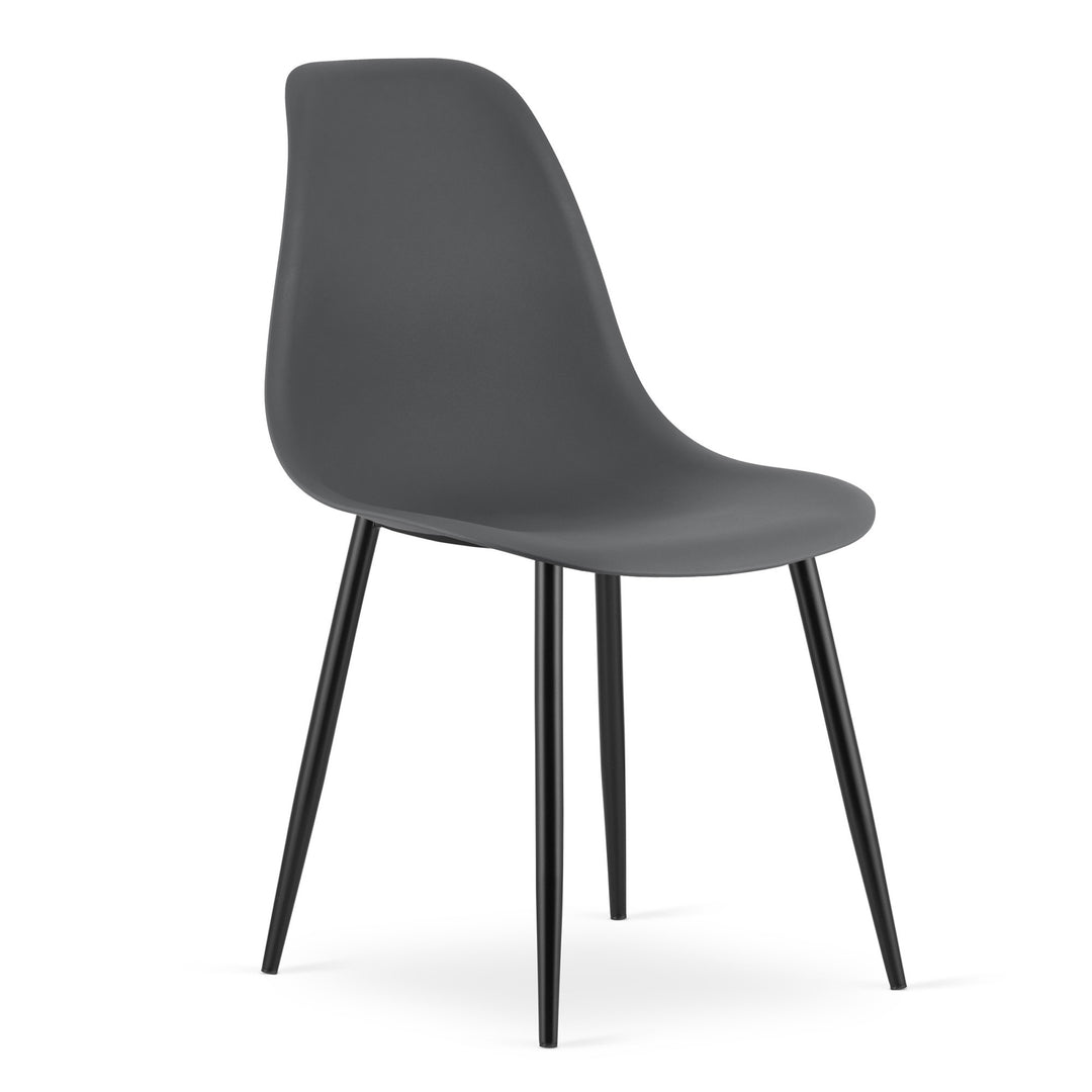 Moderne skrivebordsstol – WAT | mørkegrå | skandinavisk design, 2 styks