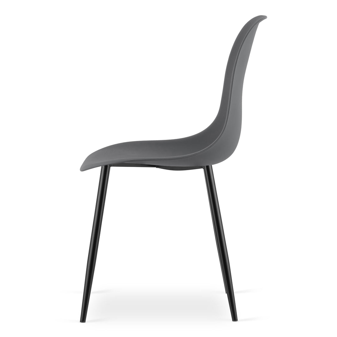 Moderne skrivebordsstol – WAT | mørkegrå | skandinavisk design, 2 styks