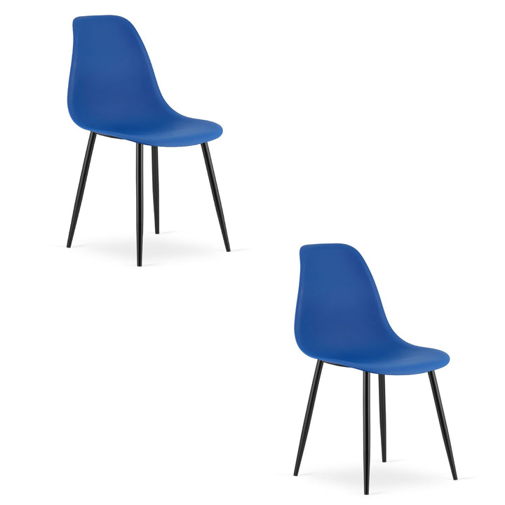 Moderne skrivebordsstol – WAT | blå | skandinavisk design, 2 styks