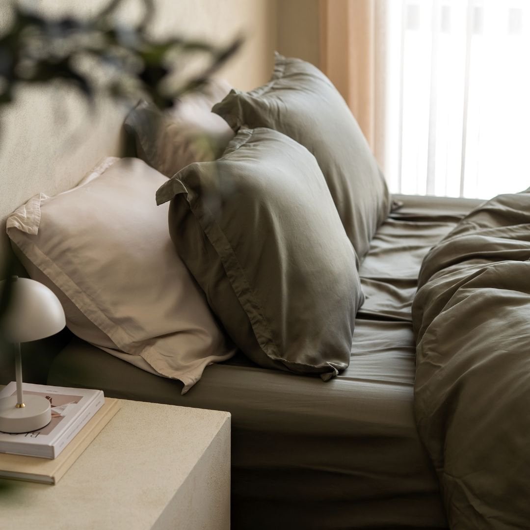 Tencel ™ Twill Duvet Cover Olive Green